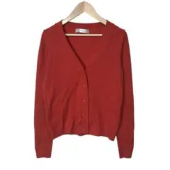 ZARA ザラ　レディース アクリルニットカーディガン　レッド　M