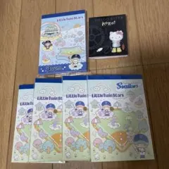 サンリオ　 メモ帳 ふせん　まとめ　キキララ　リトルツインスターズ　野球コラボ