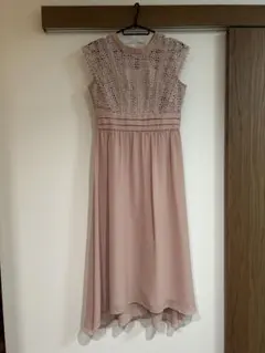 【POUR VOUS(プールヴー)】結婚式お呼ばれワンピース【ローズピンク】