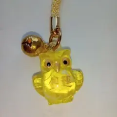金運フクロウキーホルダー未使用に近い美品
