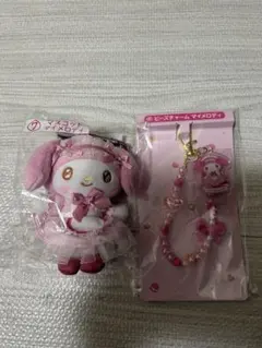 マイメロ　一番くじ　マスコット　ビーズチャーム