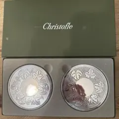 極美品☆仏蘭西 高級銀器クリストフルシルバー 銀P丸プレート1枚
