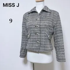 ホワイト ノーカラージャケット