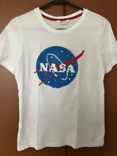 H&M NASA スパンコール Tシャツ ホワイト １５０のサムネイル
