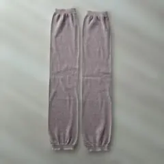 薄紫 ニット レッグウォーマー