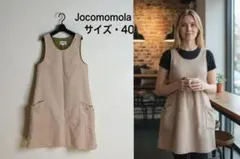 秋冬/Jocomomola/ホコモモラ/40/コットン/ノースリーブワンピース