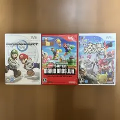 マリオカート・Newスーパーマリオ・大乱闘スマッシュブラザーズX 3本セット品