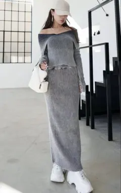 グラムリップス♡ WARM スムース ハーフZIP セットアップ♡ブラック