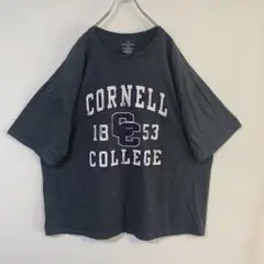 コーネル大学 オーバーサイズTシャツ 1853 RUSSELL製カレッジロゴ