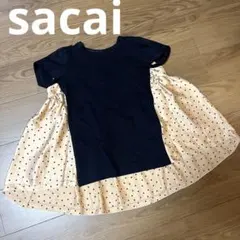 ☆美品人気 sacai サカイ ポルカ ドット ドッキング Tシャツ ブラウス sacai] Polka Dot T-Shirt – MaW SAPPORO
