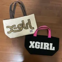 XGIRL ロゴ ヒョウ柄 トートバッグ 2点セット