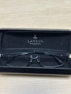 LANVIN GATSBY ブラックメガネ GY18-088 C-3 ケース付き