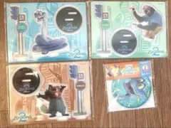 Happyくじ ズートピア2　G賞　アクリルスタンド　3種セット・I賞缶ミラー