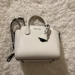 CHARLES & KEITH 2WAY ショルダーバッグ ホワイト