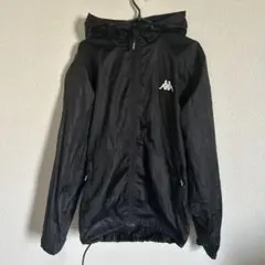 Kappa フード付きナイロンジャケット LL ブラック