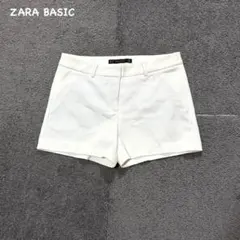 t2508 【ザラベーシック】　ショートパンツ　ハーフパンツ　白　カジュアル