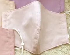 かなぴー様■ペールピンク♢ハンドメイド綿マスク♢Sサイズ1枚