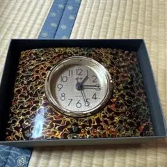 Tsugaru Nuri 多色模様 置時計（津軽塗）