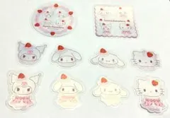 【サンリオキャラクター 】いちごホイップ ステッカー おすそ分け（10柄）