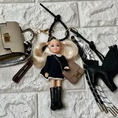 バービードールチャーム　バッグチャーム　デニムジャケット バービードールチャームバッグチャームデニムジャケット