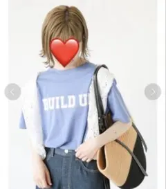 Samansa Mos2 blueサマンサモスモスブルー水色ロゴTシャツのサムネイル
