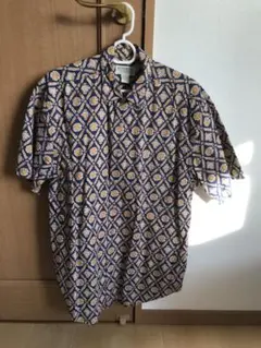 BANANA REPUBLIC 幾何学模様 半袖シャツ サイズ3