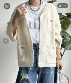 美品✨　DOUDOU ライトツイードジャケット　入学式　入園式　フォーマル