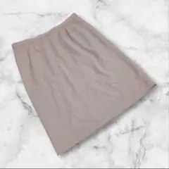 大きいサイズ❤【レリアン】（13+）タイトスカート ミディ丈 無地 ウール