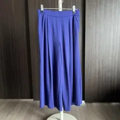 ロイヤルブルー(紫)ワイドパンツ ポケット付き