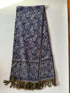 niko and ... ペイズリー柄レディース・マフラー ネイビー