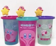 星のカービィいいものたっぷり飲める！マスコット付きストローカップ 3点セットのサムネイル