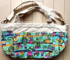 チャイハネトートバック　ビッグサイズ　メキシカン　サボテン柄　アミナコレクションのサムネイル