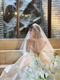 TREAT DRESSING ショート丈　ウェディングベール ホワイト シフォン