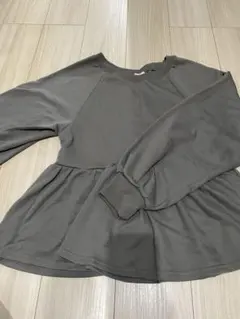 Denifits ペプラム 長袖 トップス グレー Mのサムネイル