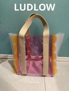 LUDLOW PVC Scalloped Tote ピンクのサムネイル