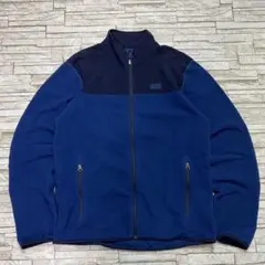 REI フリースジャケット ネイビーブルー 刺繍デザイン アウトドア