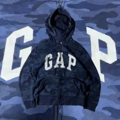 00s OLD GAP ジップパーカー　迷彩　カモフラ　短丈　cityboy