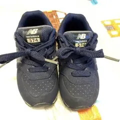 New Balance 574 ネイビー キッズスニーカー