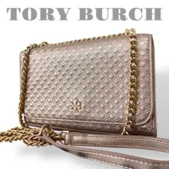 極美品　トリーバーチ　ショルダーバッグ　斜め掛け　チェーンショルダー　ミニバッグ