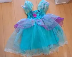 水色スパンコール付きドレス 110cm