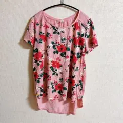 OLD NAVY 【Ｓ】花柄 半袖Tシャツ Sサイズ ピンク