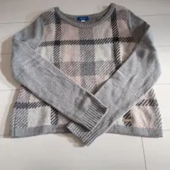 BLUE LABEL CRESTBRIDGE チェック柄ニット 38