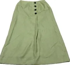 UNITED ARROWS フレアスカート 36 膝丈　オリーブ