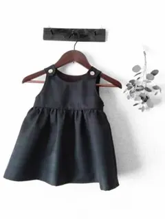 ダークグリーン チェック柄 ワンピース