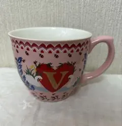 Cath Kidston ピンク アルファベット マグカップ V