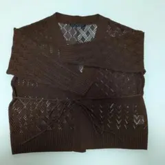 PAGEBOY鍵編みニットカーディガン