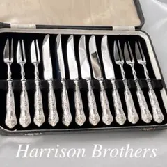 【HARRISON BROTHERS】【純銀ハンドル】キングスパターン12本