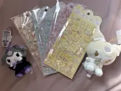 クロミのぬいぐるみとシールセット