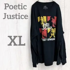 Poetic Justice グラフィックTシャツ 【XL】ロンT 長袖 黒