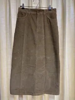 エディバウアー　コーデュロイスカート　Lサイズ位　キャメル